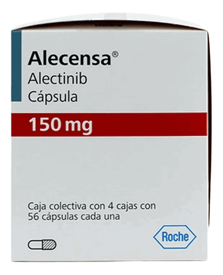 Alencensa Alemtinib cápsula 150 mg para tratamiento de cáncer.