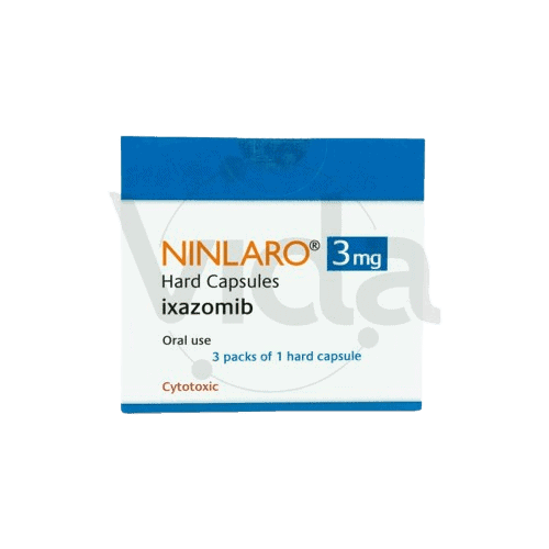 1. Cápsulas de NINLARO 3 mg con ixazomib para tratamiento de cáncer.