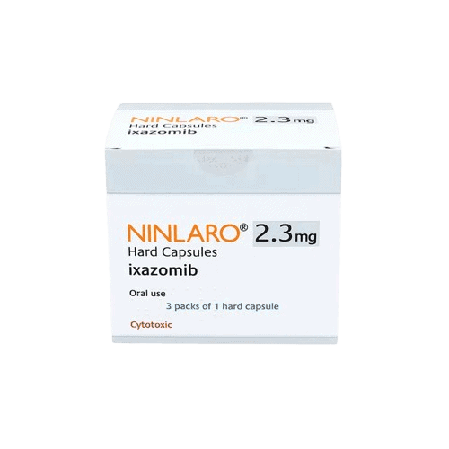 NINLARO 2.3 mg cápsulas de xilazomib para tratamiento contra el cáncer.